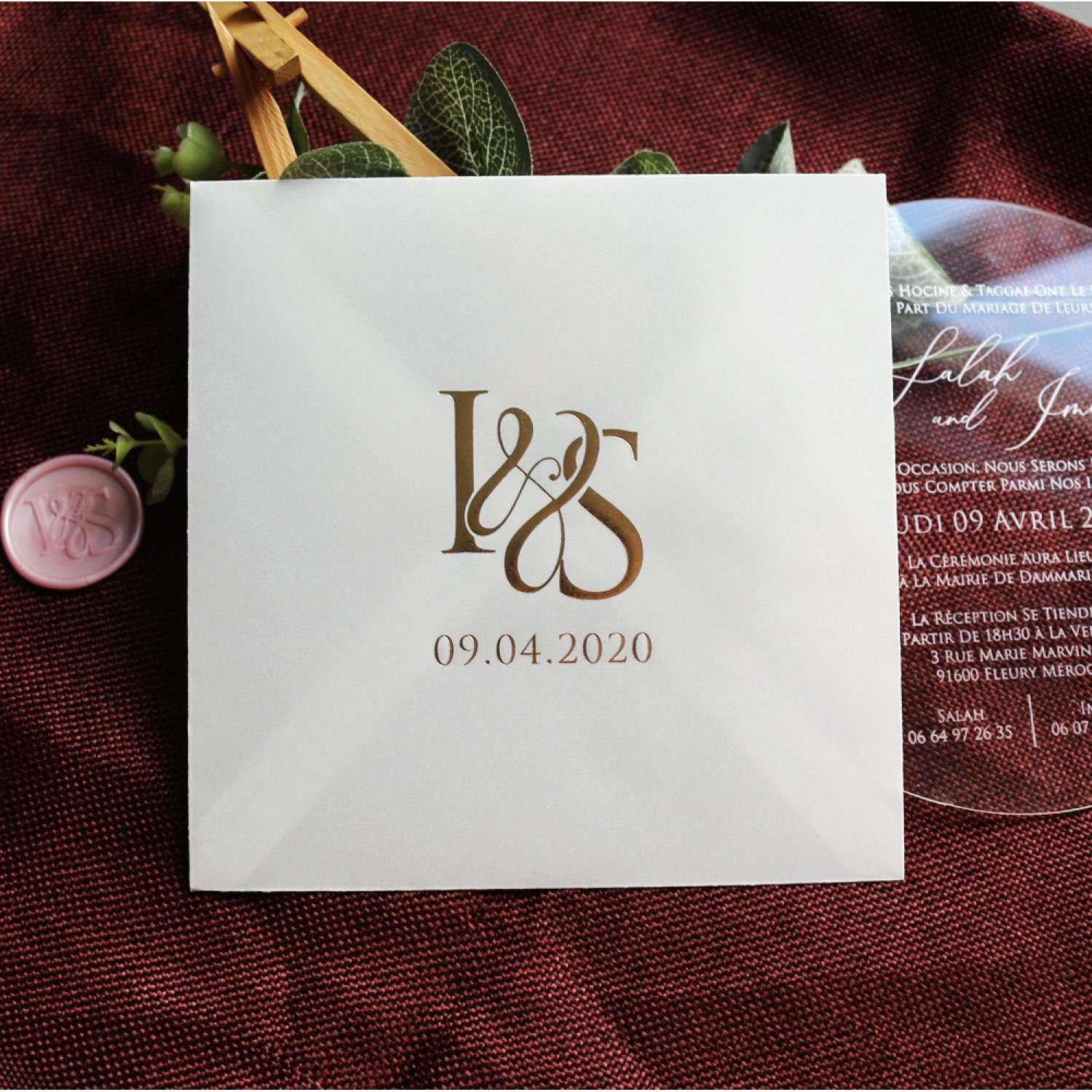 Round Acrylic Invitation Card Transparent Invitation Personalized Custom 